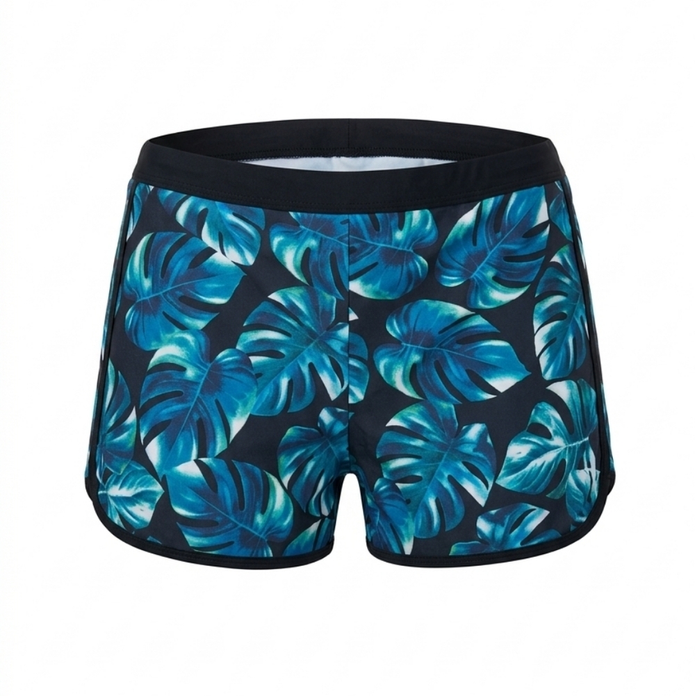 NWOT Holipick Plus Size High Waisted Swim Shorts Tummy Control Board Shorts 26W